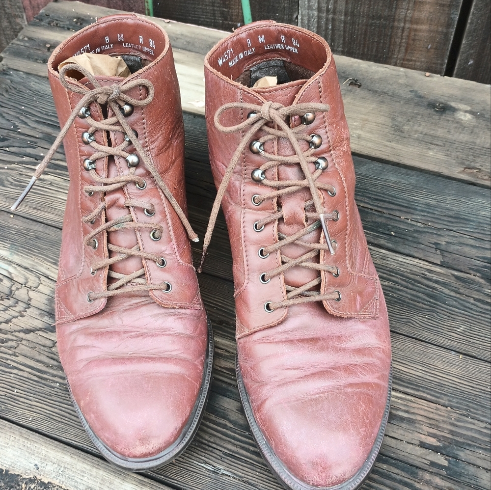 Vintage Ankle/Pixie Lace-Up Boots
